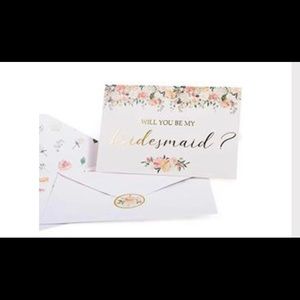 NWOT VNS Creations 12pk Bridesmaids Cards with sticker and envelopes